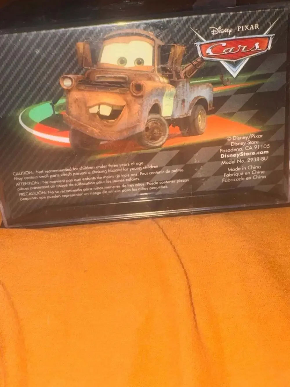 Disney Store Pixar Cars Mater Die Cast Truck with Headset in Acrylic Display Cas